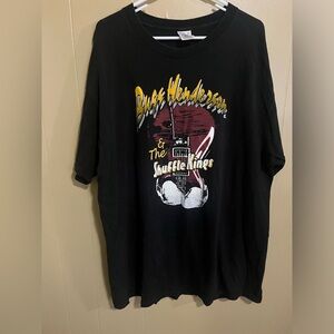 Vintage 90s Bugs Henderson & The Shuffle Kings Distressed #22 Band T Shirt XL